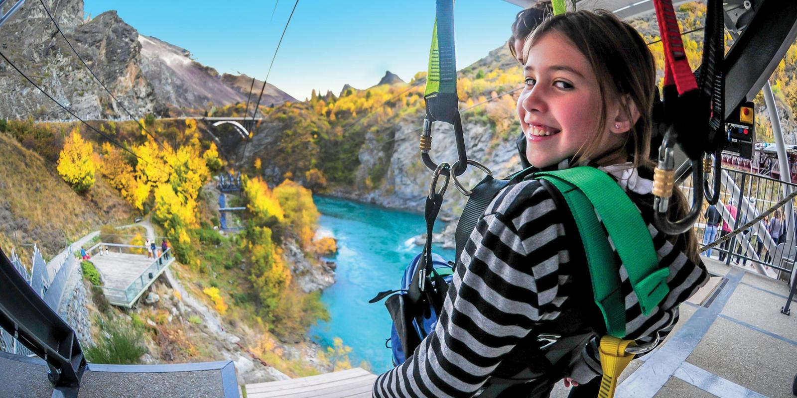 The Kawarau Zipride Fun for kids in Queenstown