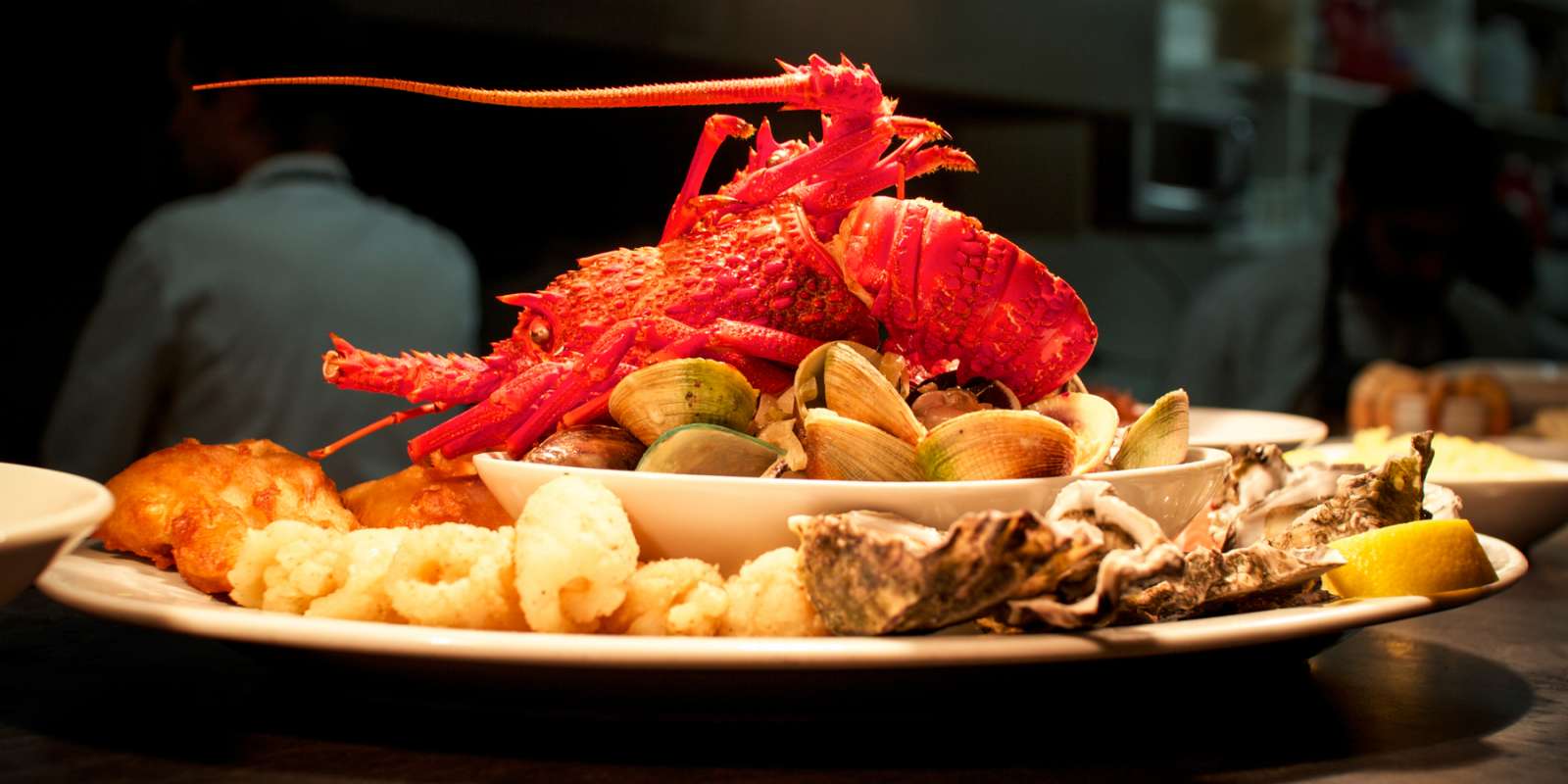 Fresh crayfish at Finz Seafood & Grill Fresh crayfish at Finz Seafood & Grill