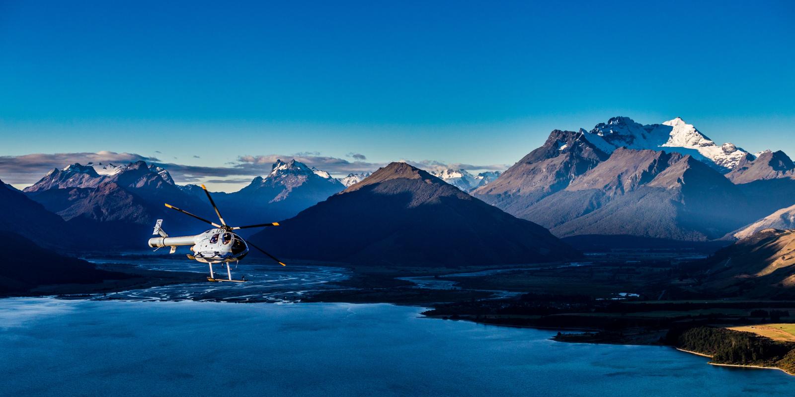 Helicopter to a secluded location proposal Queenstoen helicopter secluded romance