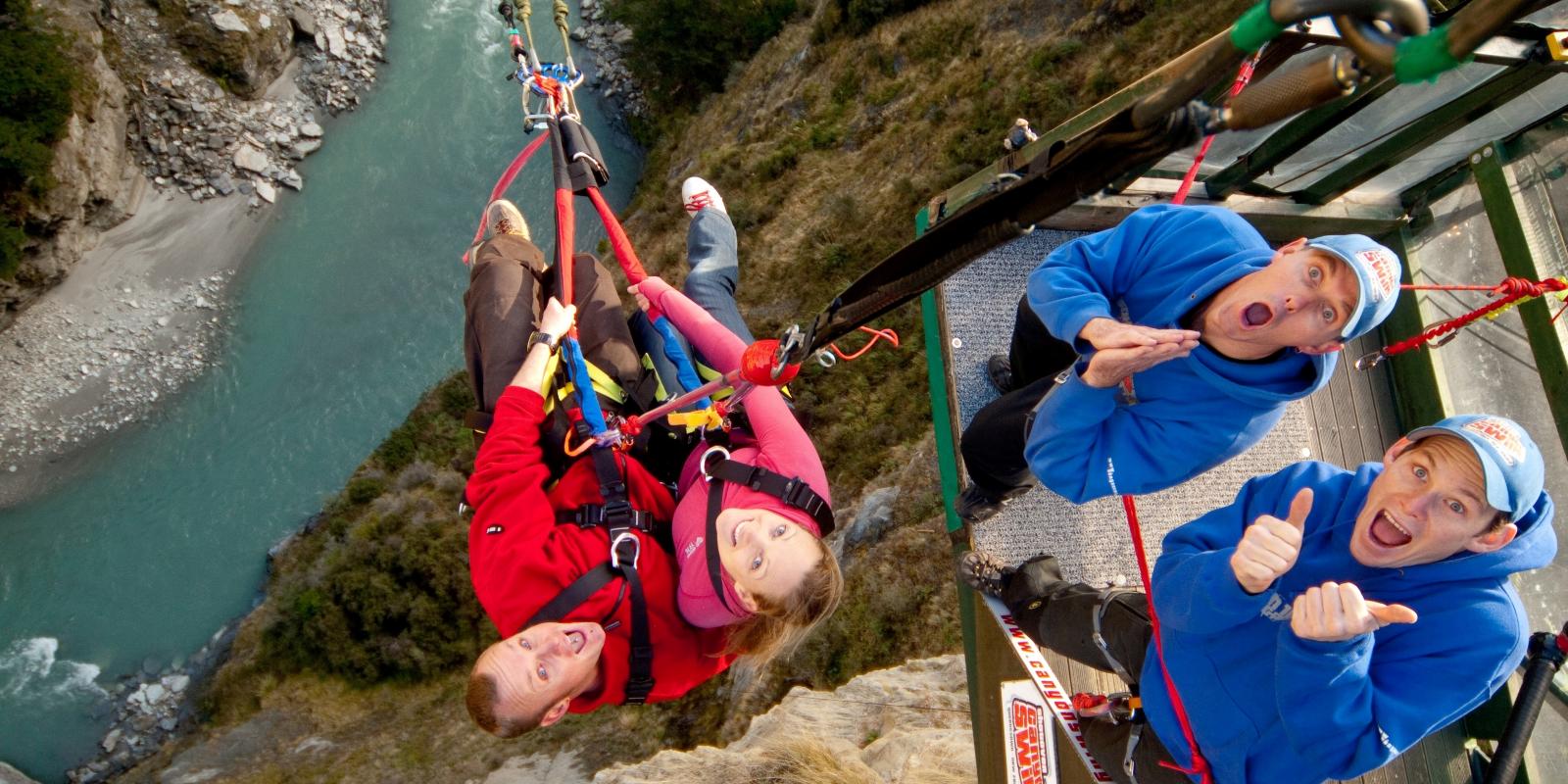 Shotover Canyon Swing in action Shotover Canyon Swing in action