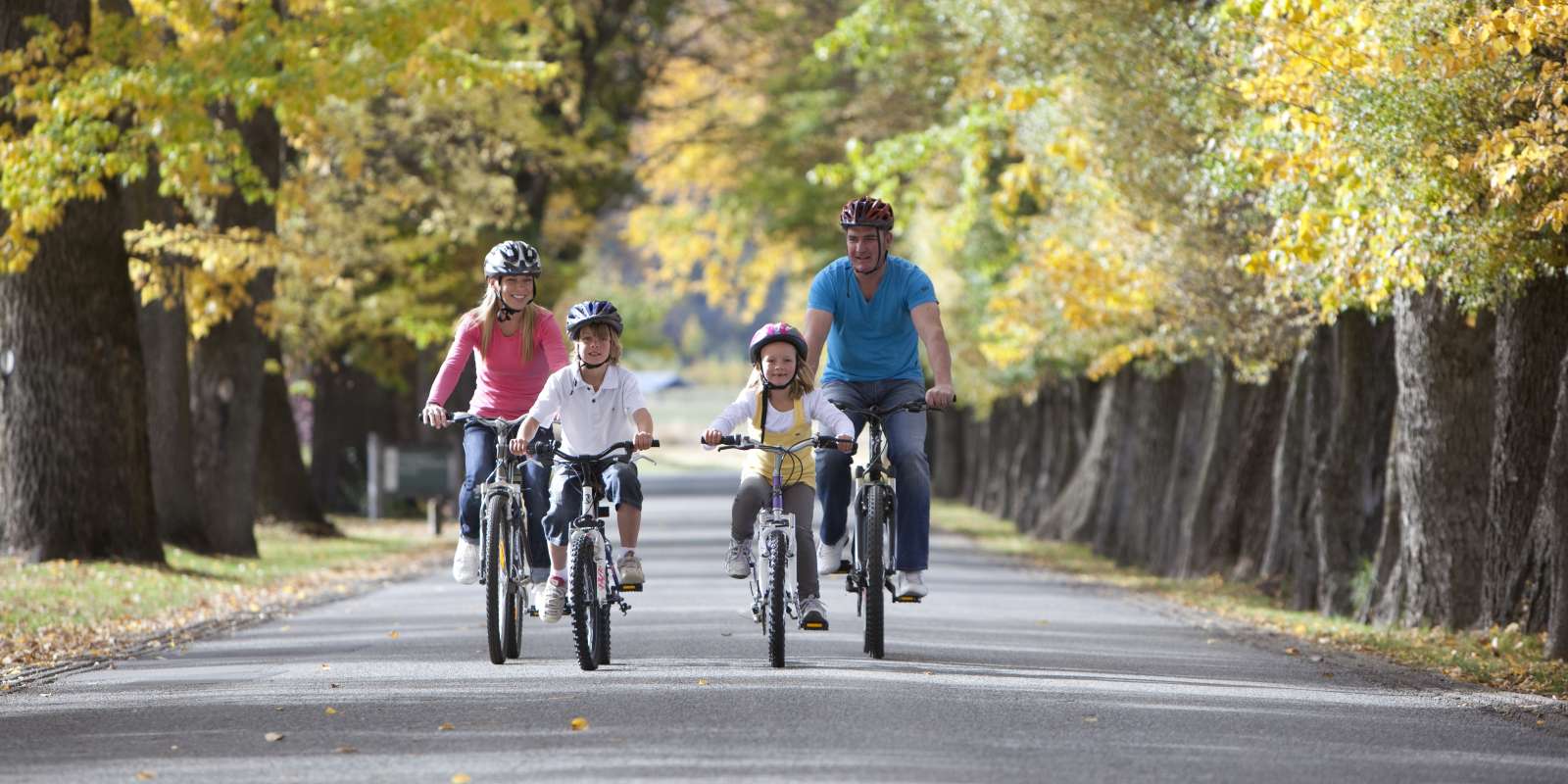 Family Biking Around Millbrook in Autumn Family Biking Millbrook Arrowtown