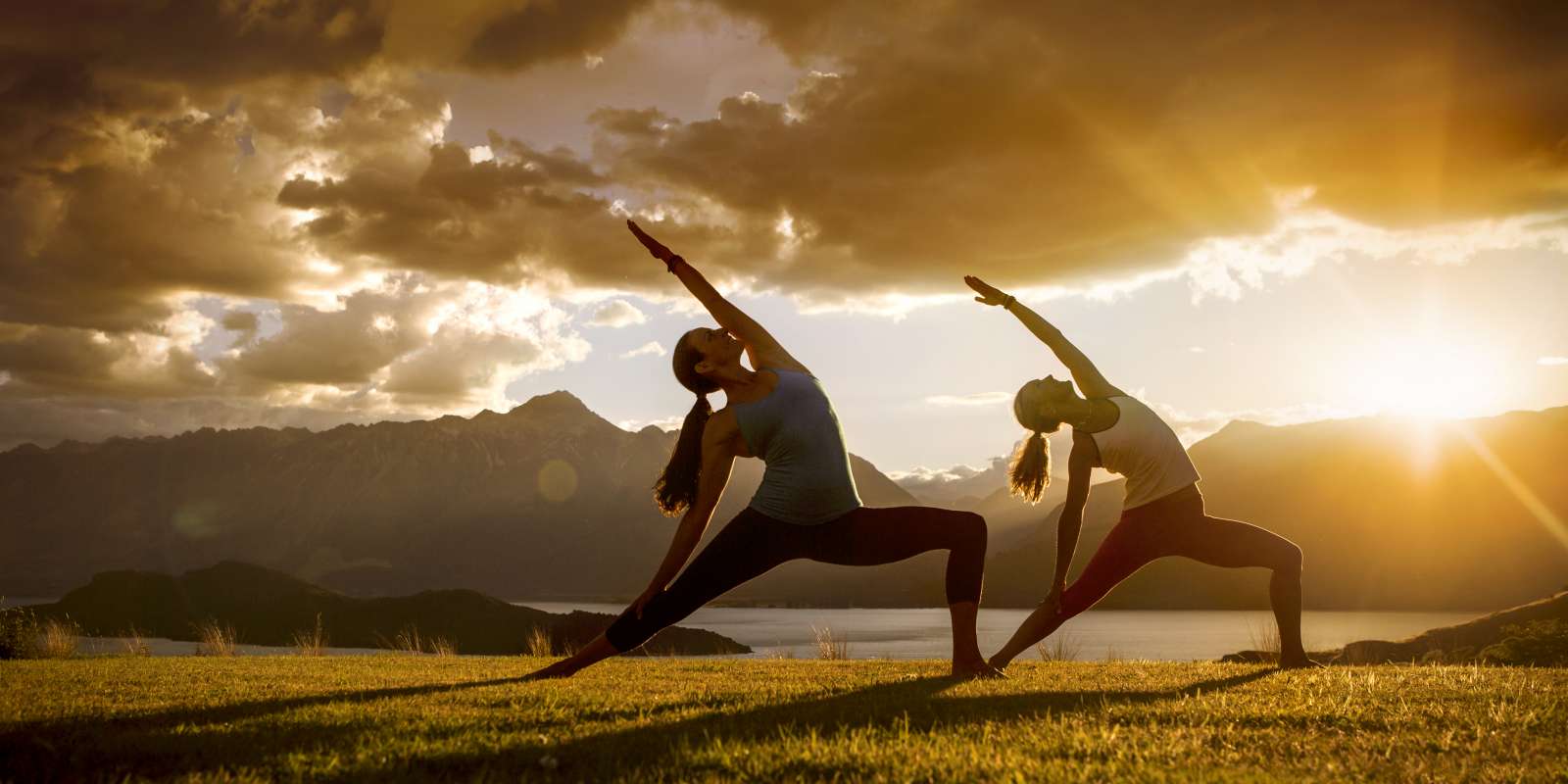 Sunrise girls doing Yoga Sunrise girls doing Yoga