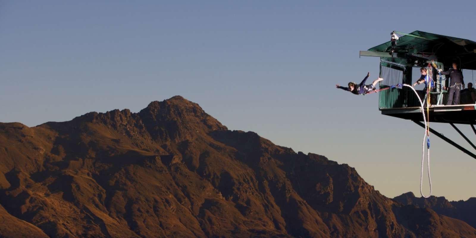 AJ Hackett Ledge Bungy at night Skyline Queenstown Night Luge in Winter