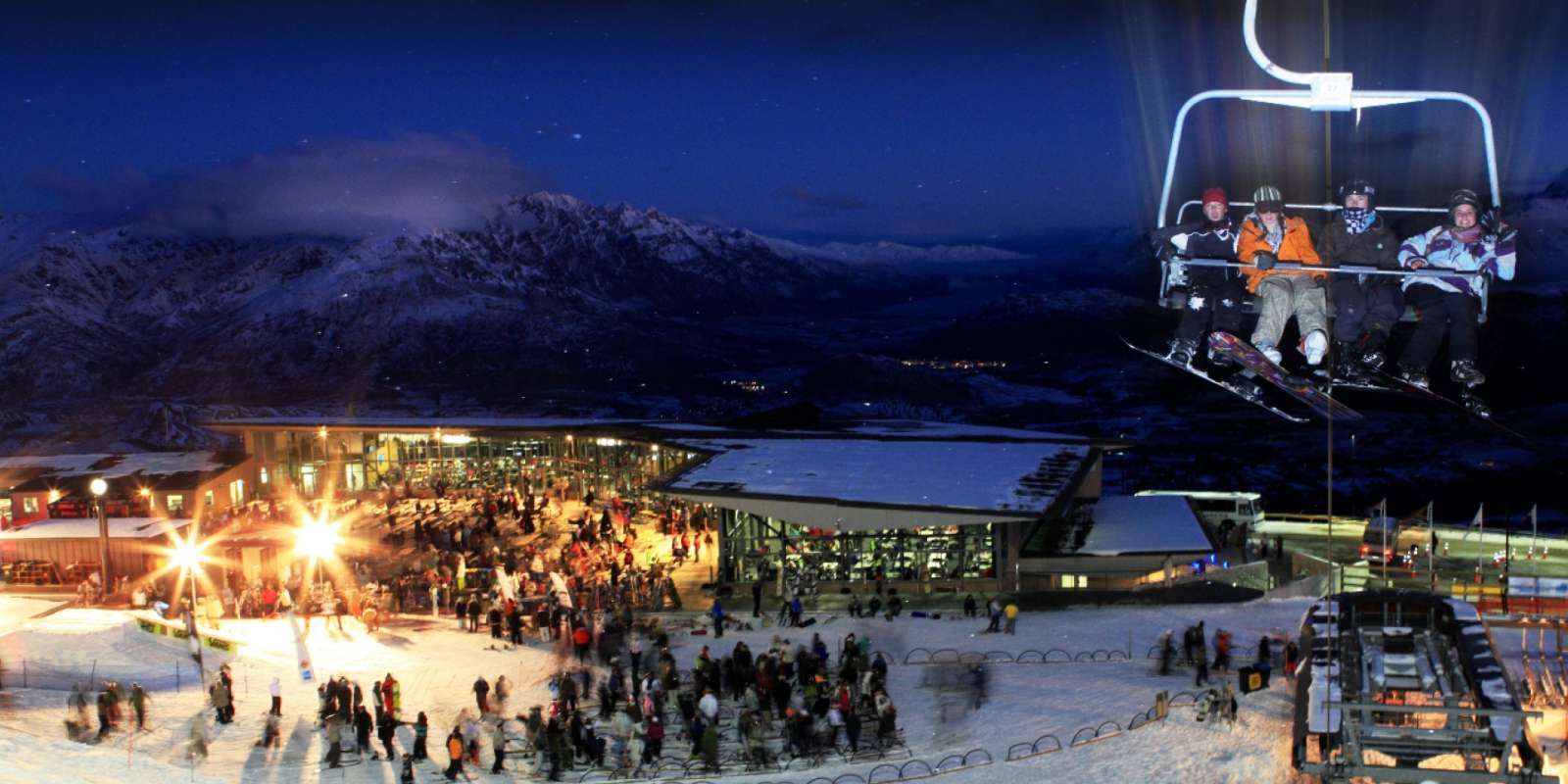 Night Skiing at Coronet Peak Coronet Peak night ski