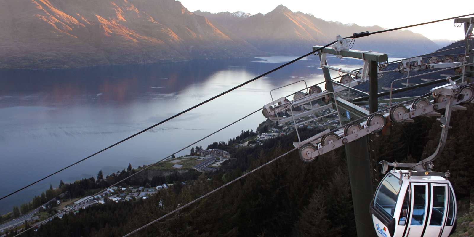 The Skyline Gondola at sunset The Skyline Gondola at sunset