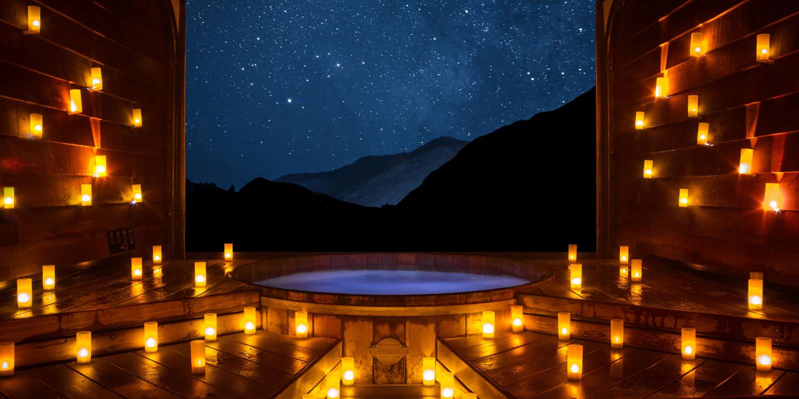 Onsen Hot Pools by night Onsen Hot Pools by night