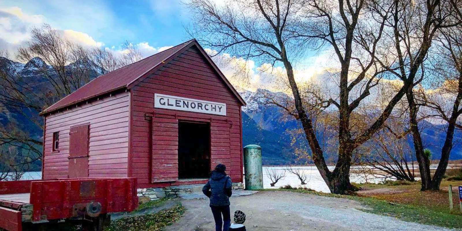 The famous red shed in Glenorchy The famous red shed in Glenorchy