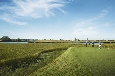 Playing a round of golf is a great way to get outside in North Myrtle Beach. 