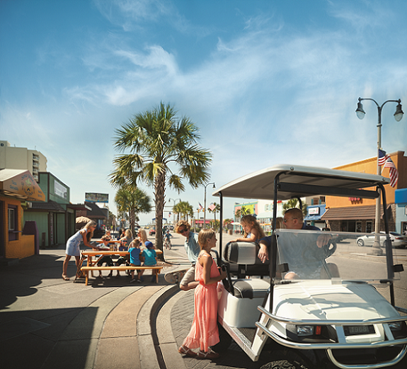 Golf carts are a fun way to get around North Myrtle Beach