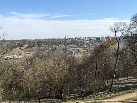 City skyline view from Fort Defiance