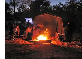nighttimecampingfire