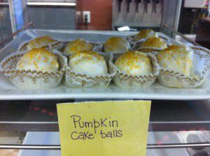 Pumpkin Cake Balls--Last visit to Kathy's Kandies I didn't leave without a dozen for myself and family! Delicious!!