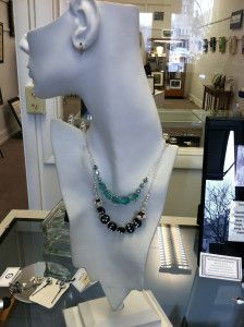 Can you read braille? These necklaces read " Hello" (top) and "Lovely" (Bottom)