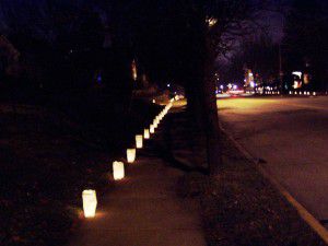 Luminaria from Hitt St.!