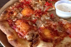 Brick over fired pizzas!