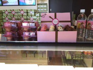 Cupcakes on counter
