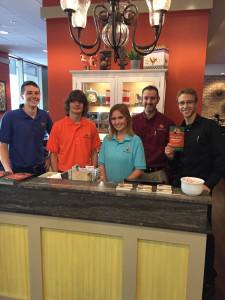 The friendly staff