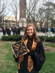 Kaley, our very own Purdue Grad who received her diploma Winter, 2015.
