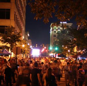 TASTE of Tippecanoe 2015 night crowd