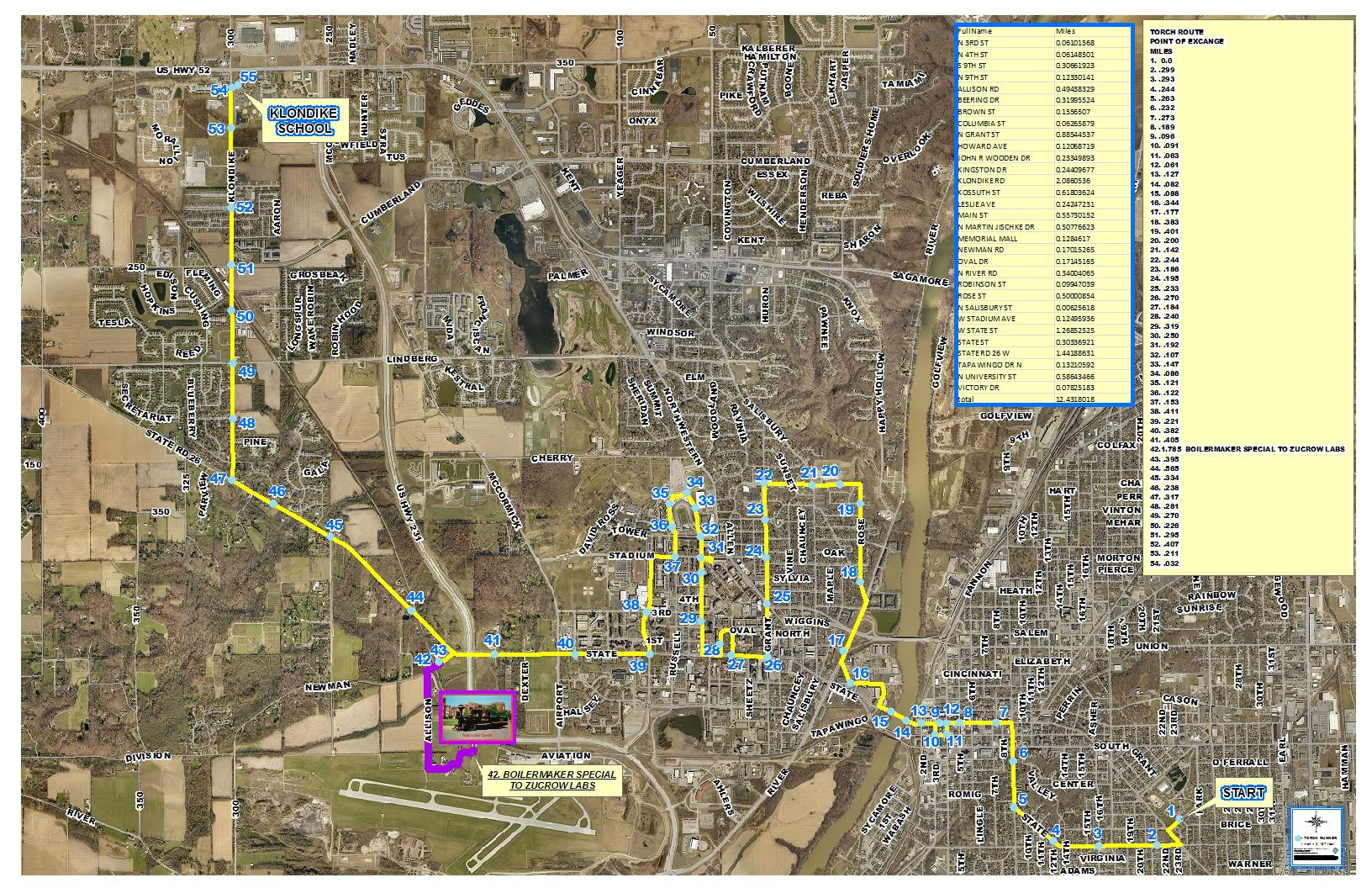 Torch Relay Map