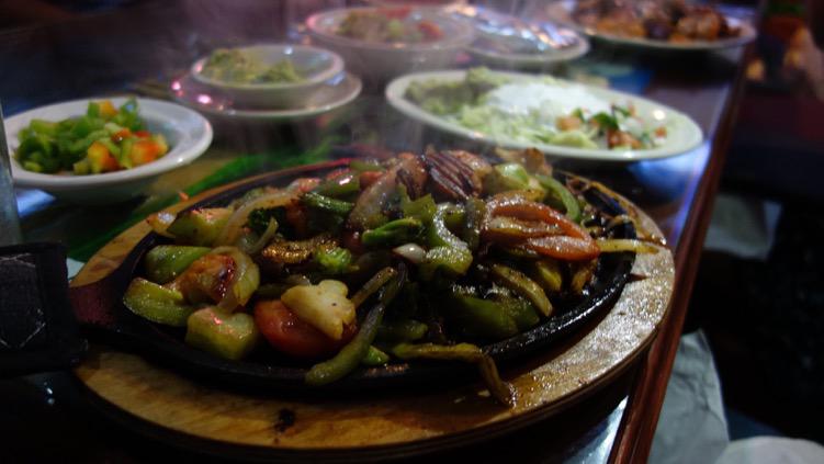 Veggie Fajitas from La Hacienda