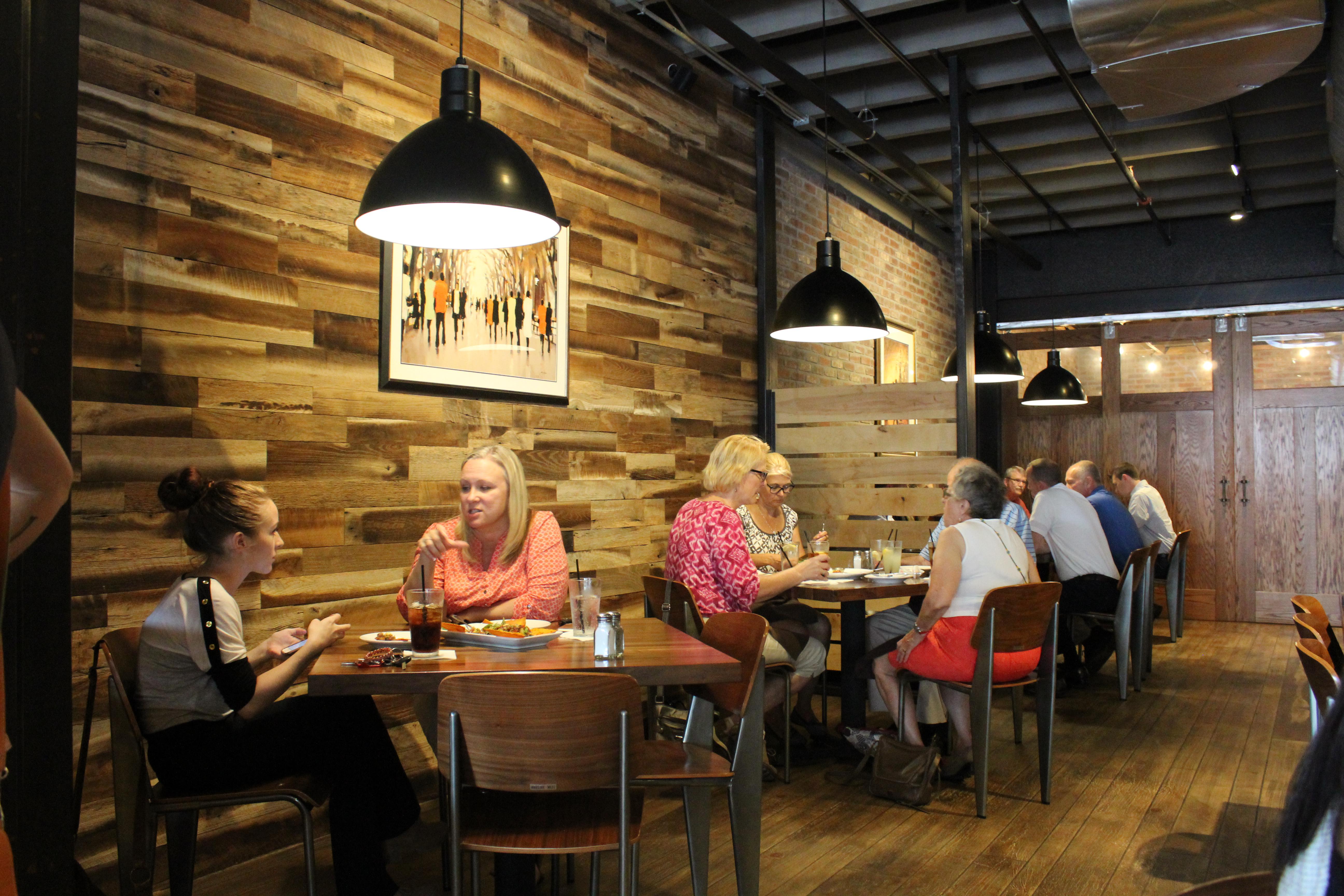East End Grill.Customers