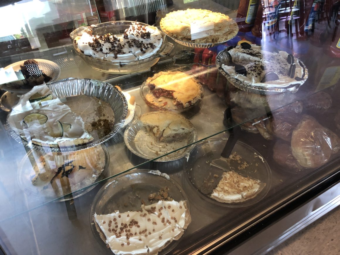 Westside Diner pie case