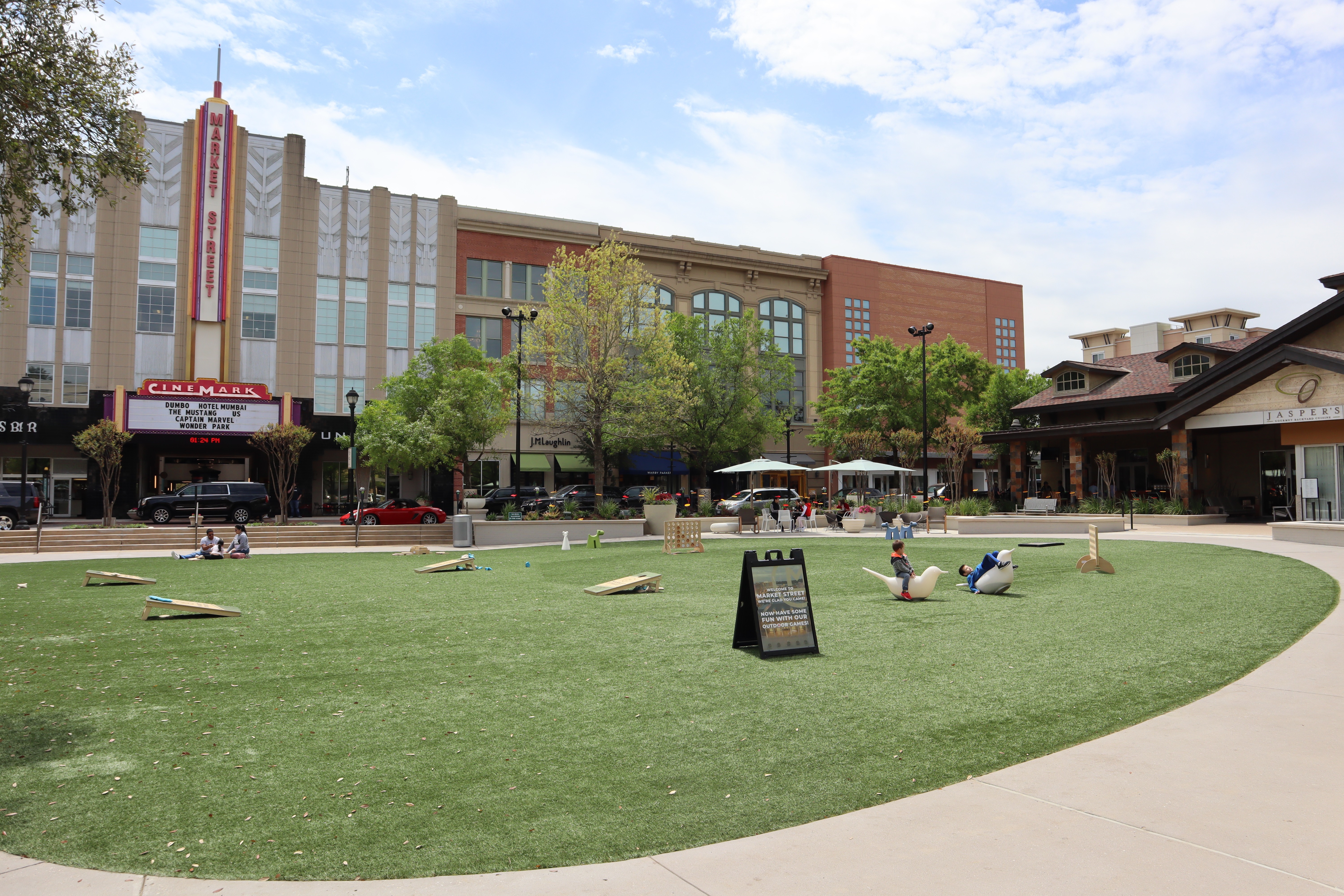 Market Square The Woodlands Texas, Market Street represents…