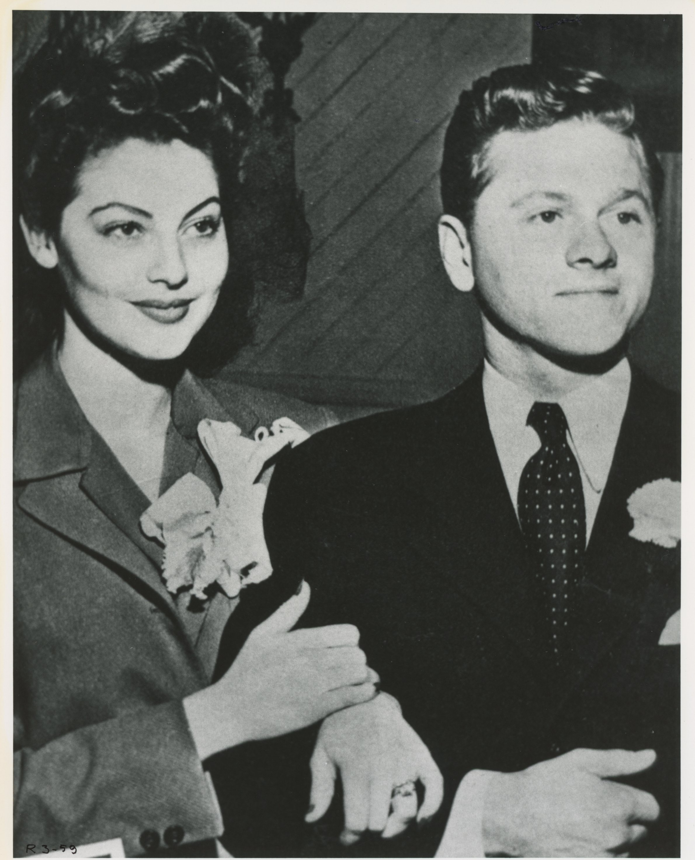 Young Love & Wedding Number 1 Ava Gardner & Mickey Rooney