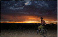 A pre-dawn ride on the La Tierra Trail is breathtaking visually and physically. (Photo courtesy of Bob Ward)
