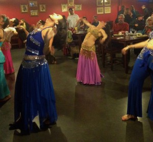 The Saltanah Dancers add some sultry spice to a meal at Cleopatra Café. (Photo Credit: Saltanah Dancers)