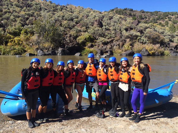 The Bachelor and his boat crew are ready to ride the rapids on the Rio Grande. (Photo Credit: ABC)