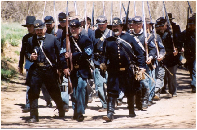 A Civil War weekend at El Rancho de las Golondrinas gives a southwestern slant to the battle of Blue and Gray. (Photo credit: El Ranchi de las Golondrinas)