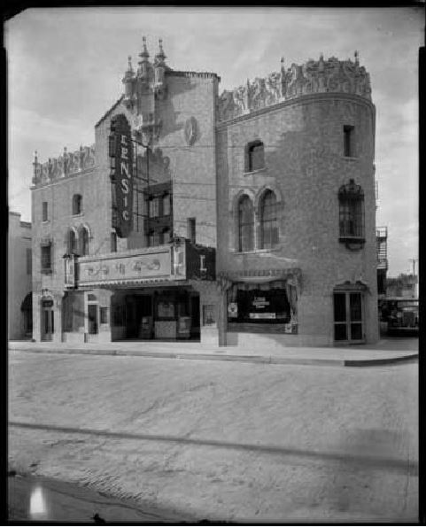 The Lensic Theater celebrated its Grand Opening in 1931. (Courtesy of Palace of the Governors Photo Archives. Lensic Theater, San Francisco Street, Santa Fe, New Mexico Negative 050969)