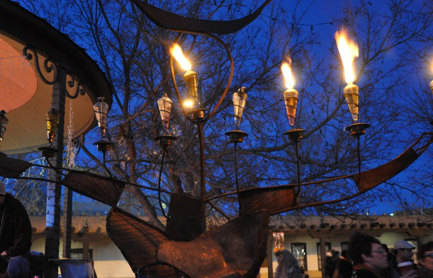  The menorah or Chanukah menorah (also known as a chanukiah) on each of the eight nights of Chanukah. 