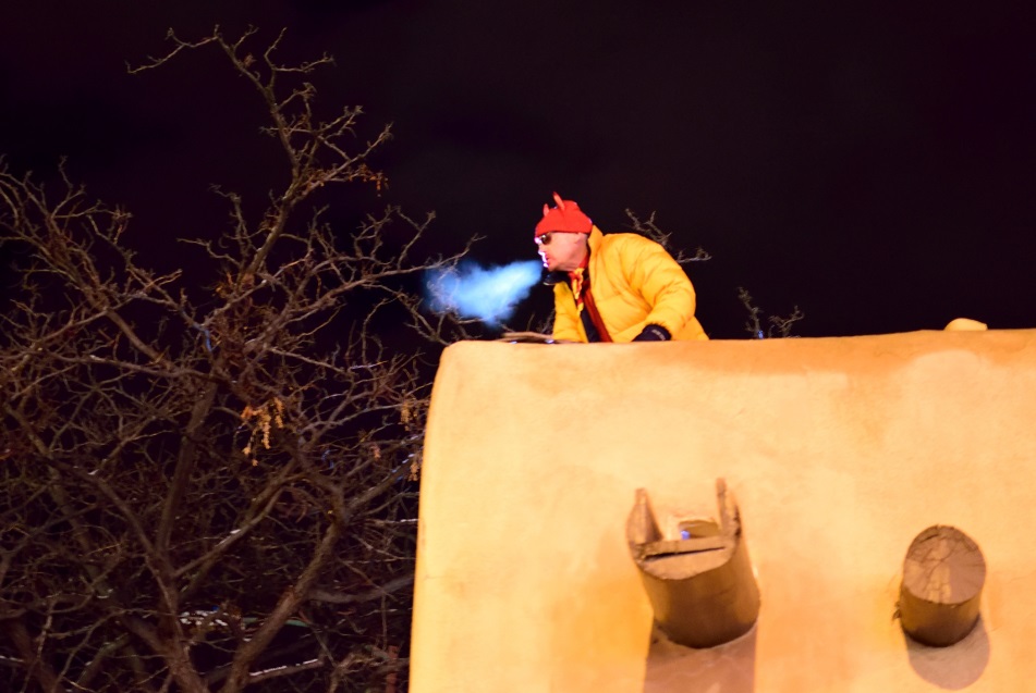 Look for a devilish display at Las Posadas on the Santa Fe Plaza. (Photo courtesy of New Mexico History Museum)