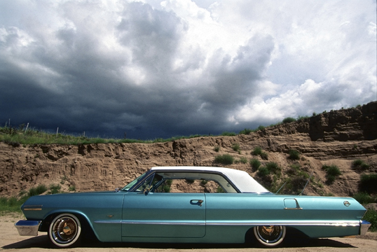 1963 Chevrolet Impala, Owner Lee Cordova of Alcalde, NM, 1998. Jack Parsons, photographer. Palace of the Governors Photo Archives HP.2007.11.