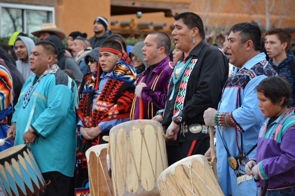 Pojoaque Pueblo Tribal Officials, Drummers and Singers