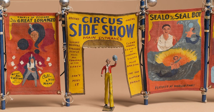 The Morris Circus is modeled after a 1930s “railroad circus,” back in the days when a circus would come to town by rail, set up in a day, perform for a local audience, then pack up and move on to the next venue. (Photo courtesy of MOIFA)