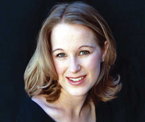 Kathryn Mueller sings along with Santa Fe Pro Musica Baroque ensemble. (Photo courtesy of Santa Fe Pro Musica)