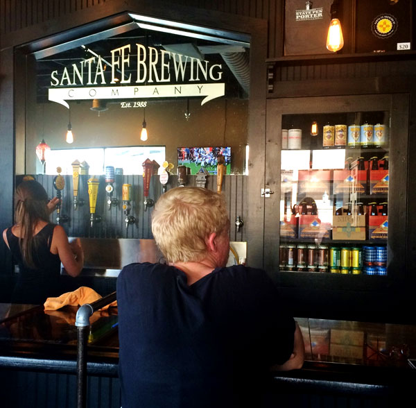 Take a seat, order a microbrew at New Mexico’s oldest brewery. Courtesy photo: Santa Fe Brewing