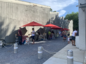 outdoor dining at forward brewing co.