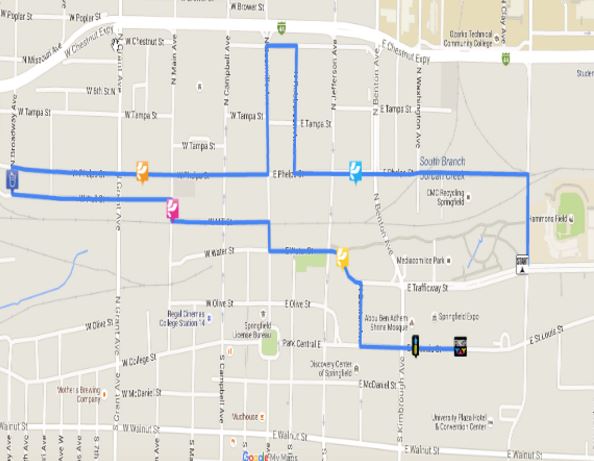 color run map