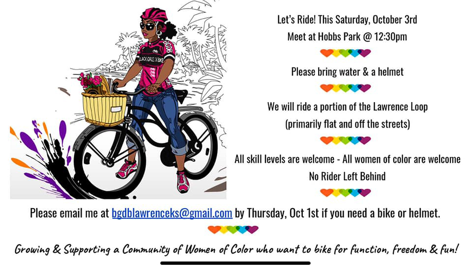 Black Girls Do Bike Lawrence Kansas flyer