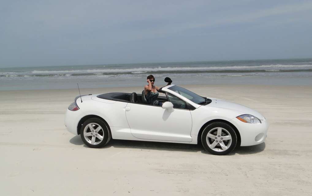 This is me cruising down Daytona Beach.