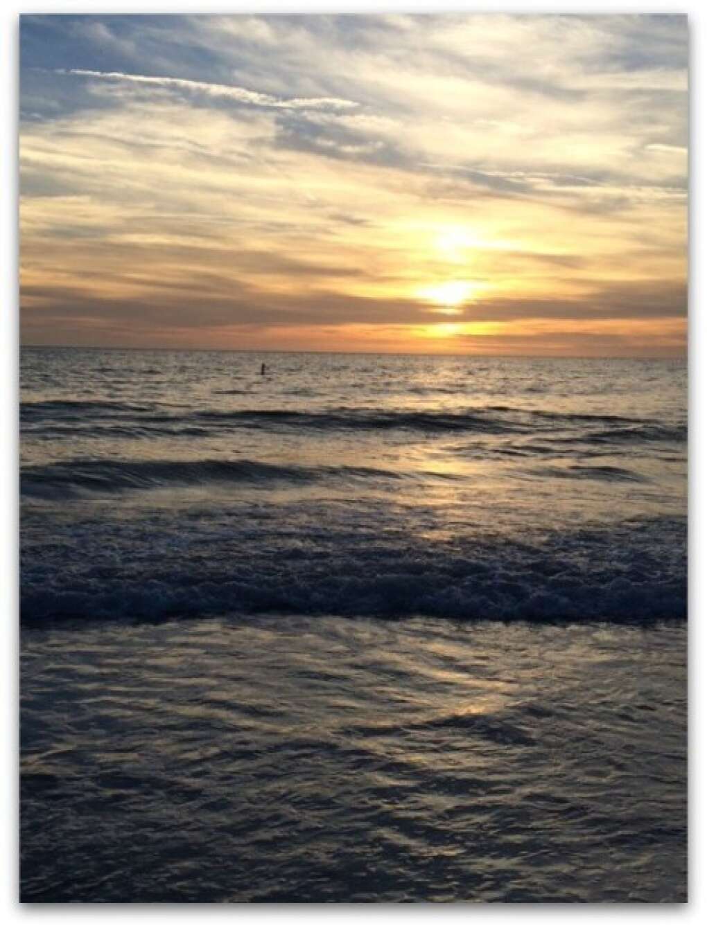 A sunset over the Anna Maria Island waters