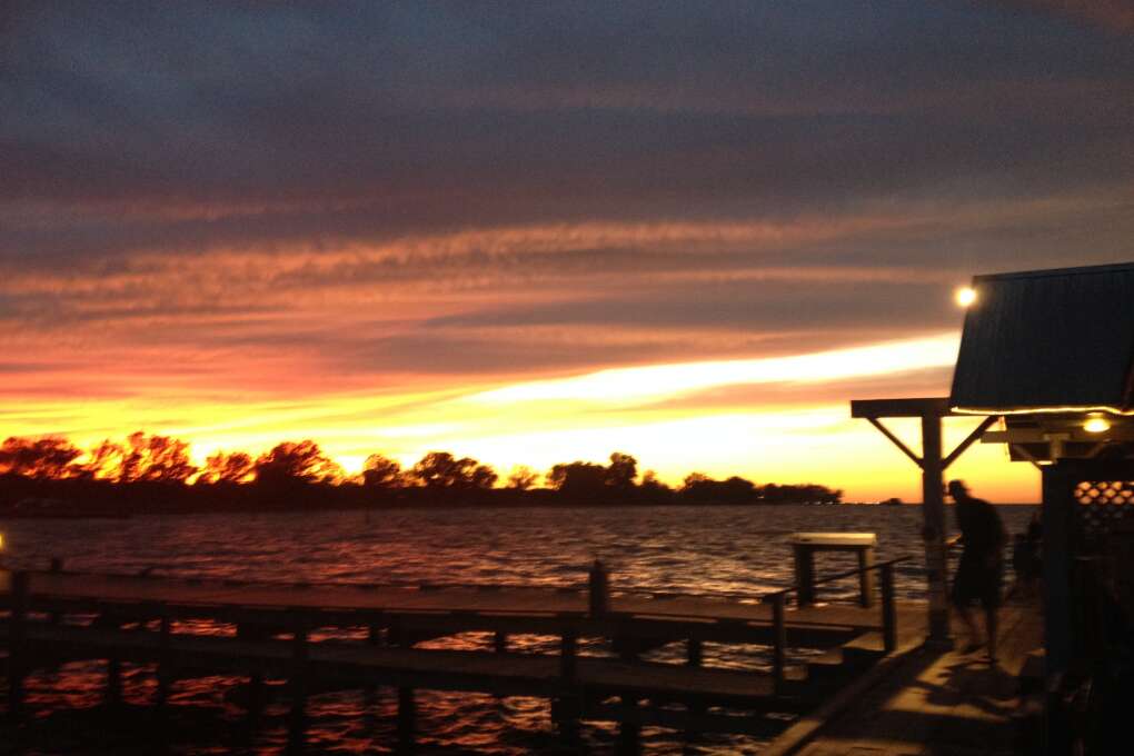 A sunset by the Anna Maria Pier