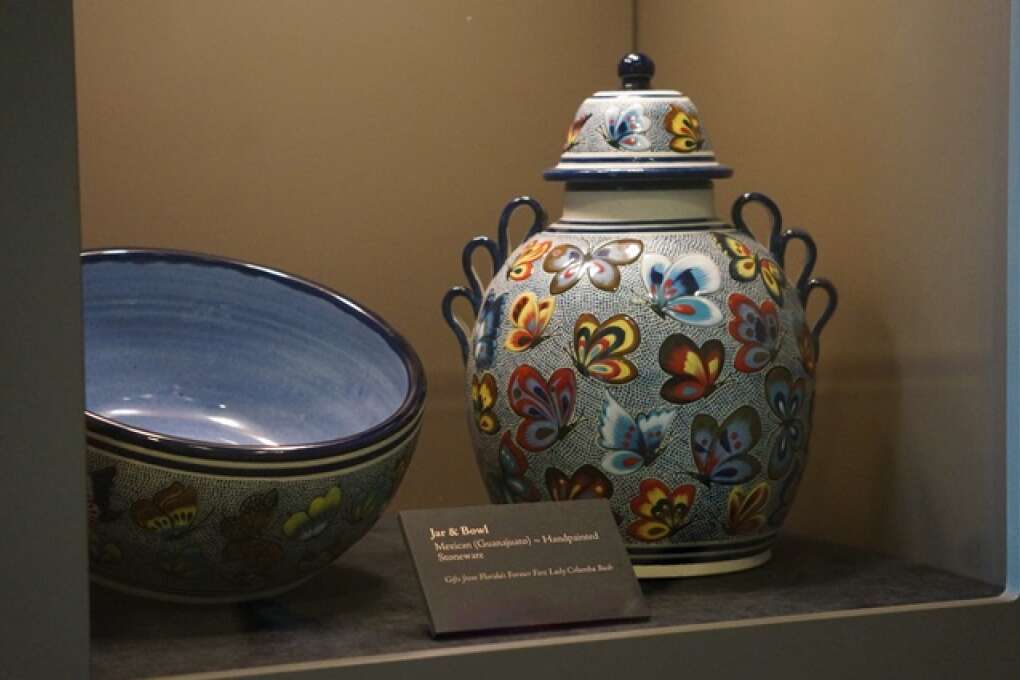 Some of the artifacts on display at Mission San Luis , the only reconstructed Spanish mission in Florida.  This living museum tells the stories of the Spanish and Apalachee residents who lived on the lands from 1656 to 1704.   