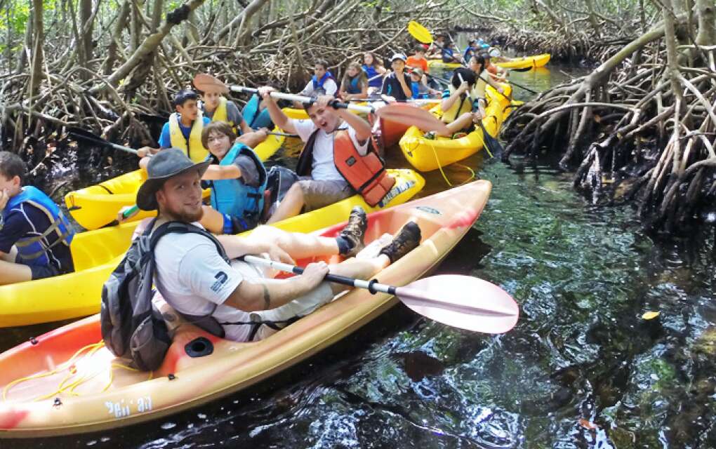 Deering Estate leads guided kayak tours of Biscayne Bay and the historic property’s restricted natural areas. 