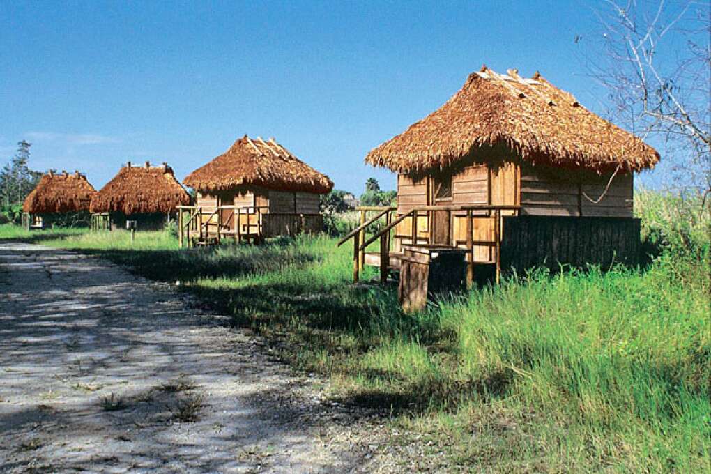 Chickee Huts along Seminole Trail